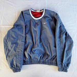 Nike Men's Blue Lightweight Pullover Windbreaker Jacket Polyester Medium Vtg 90s